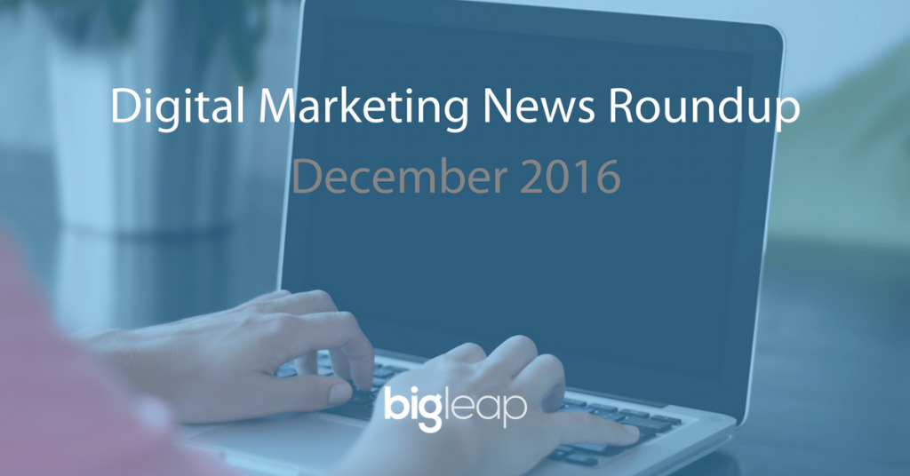 December 2016 News Roundup