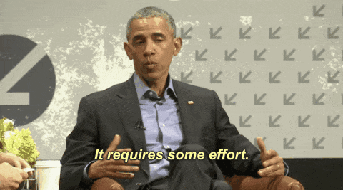 Image result for it requires some effort gif