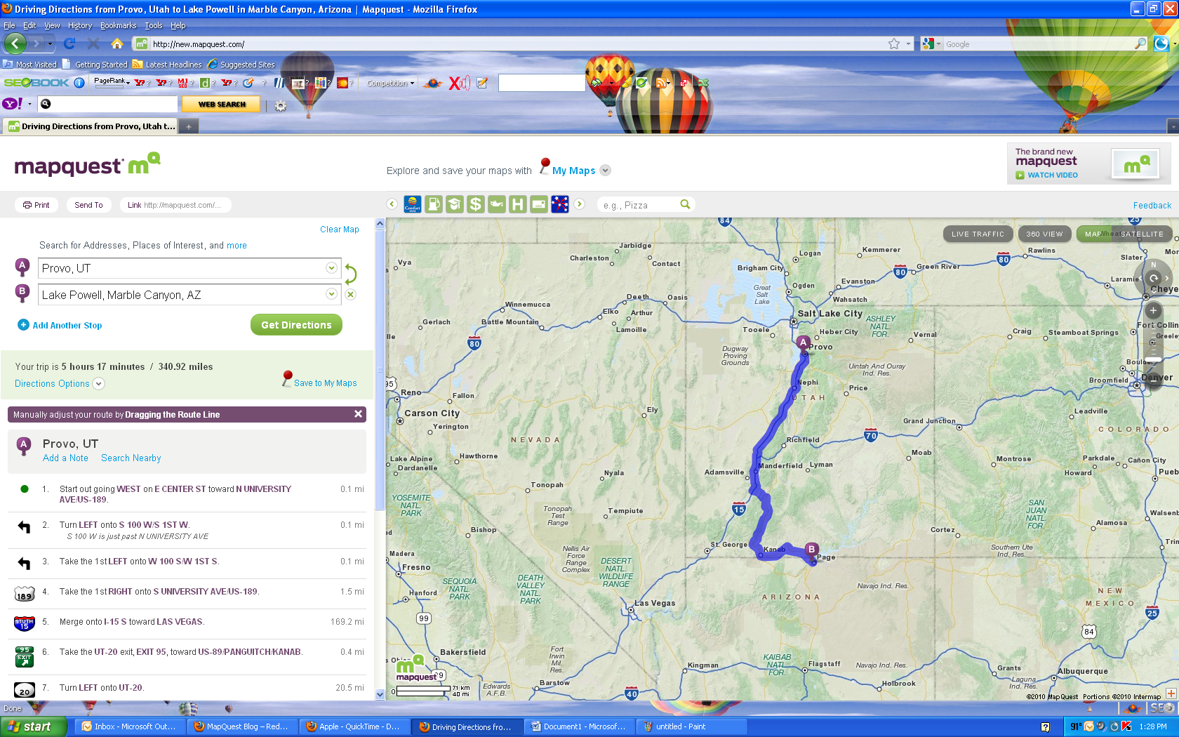 What is mapquest used for image