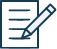 blue-pen-and-sheet-icon notepad and pen icon