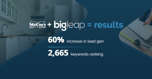 Big Leap Digital Marketing Agency Case Study for McCoy's Knotty Alder