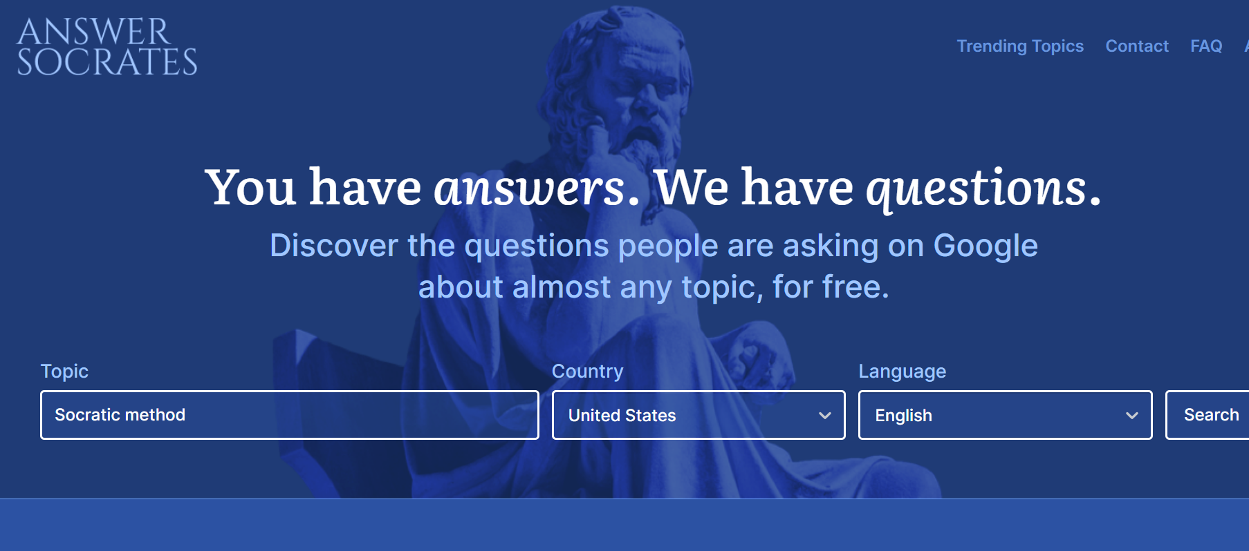 Answer Socrates is a tool created to help writers, researchers, and SEOs produce articles that are thorough.