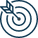 icon_darkblue_arrow-target arrow hitting target icon