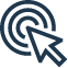 icon-cursor-bulls-eye Icon of a cursor pointing at a bullseye